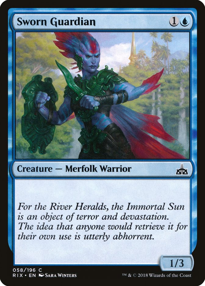 Sworn Guardian 58/196 (Rivals of Ixalan) 