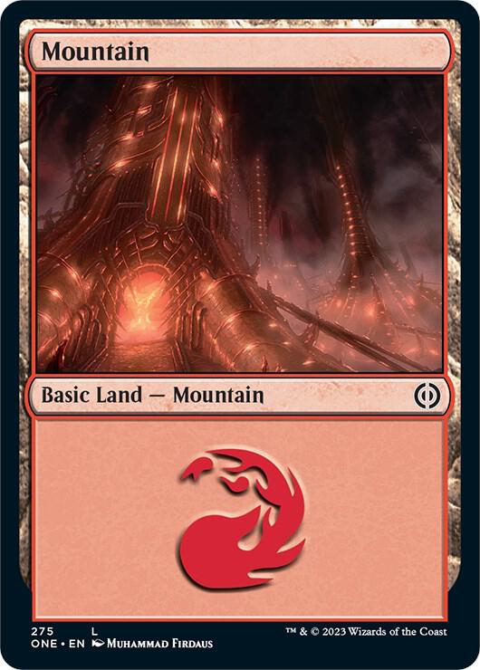 Mountain 275 (Phyrexia: All Will Be One)  - Foil