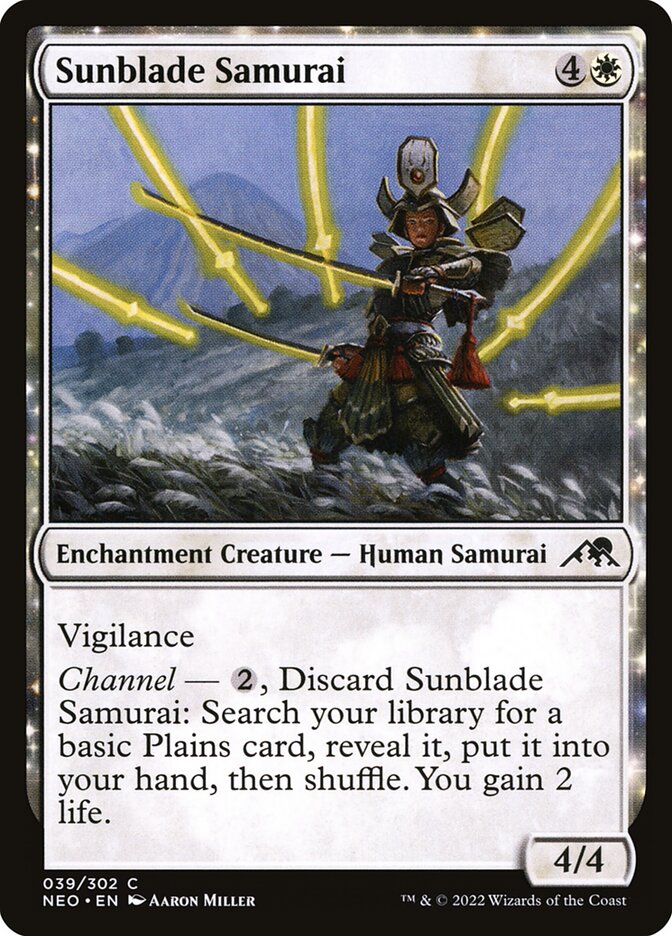 Sunblade Samurai 39 (Kamigawa: Neon Dynasty) 