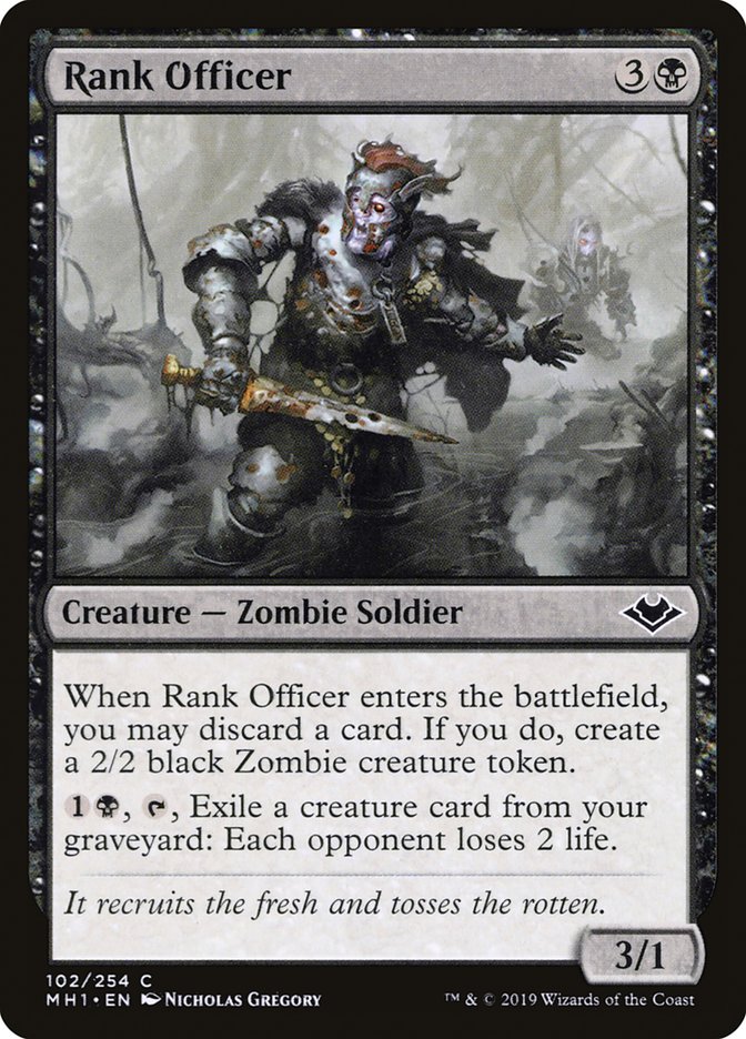 Rank Officer 102/254 (Modern Horizons)  - Foil