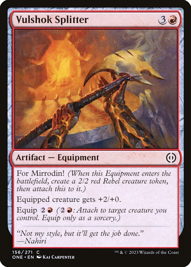 Vulshok Splitter 156/271 (Phyrexia: All Will Be One) 