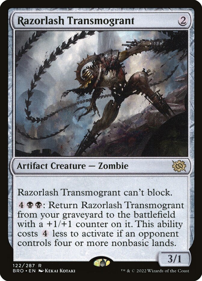 Razorlash Transmogrant 122 (The Brothers' War)  - Foil