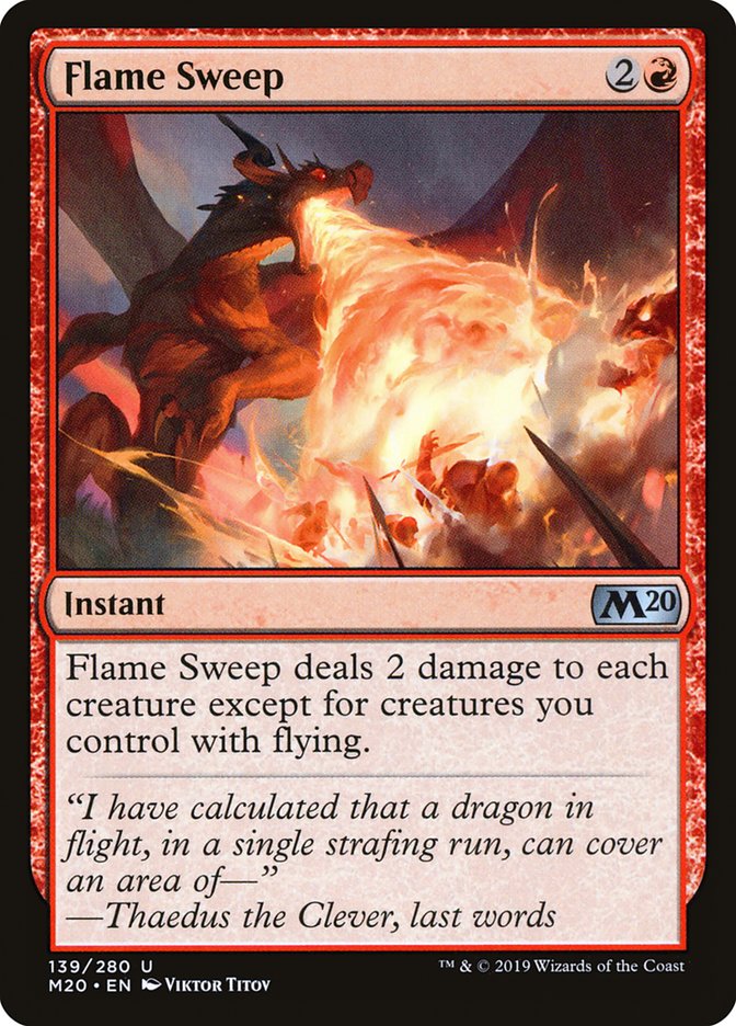 Flame Sweep 139 (Core Set 2020) 