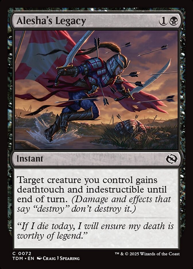 Alesha's Legacy 72 (Tarkir: Dragonstorm)  - Foil