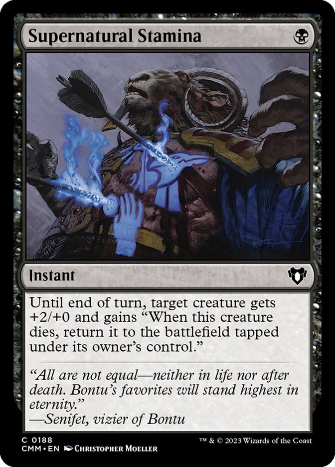 Supernatural Stamina 188 (Commander Masters)  - Foil