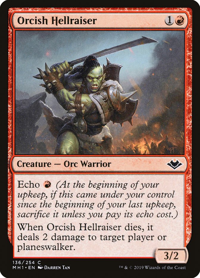 Orcish Hellraiser 136/254 (Modern Horizons) 