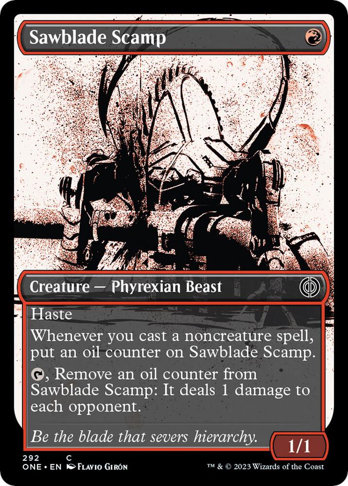 Sawblade Scamp 292/271 (Phyrexia: All Will Be One)  - Showcase Foil