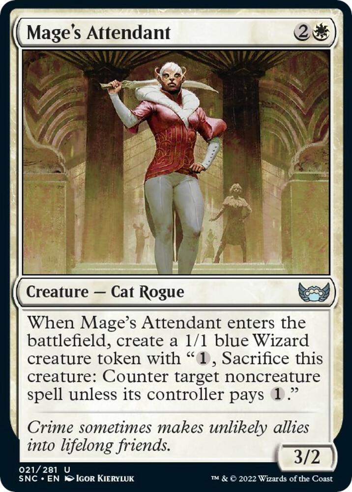 Mages Attendant 21/281 (Streets of New Capenna)  - Foil