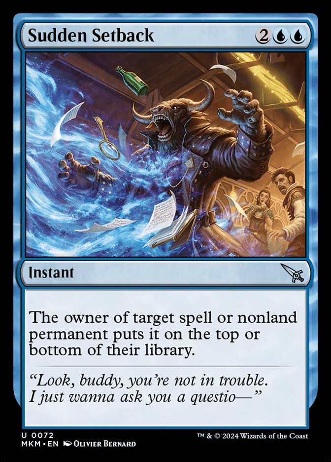 Sudden Setback 72/286 (Murders at Karlov Manor)  - Foil