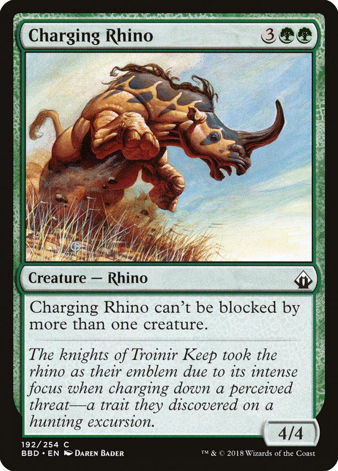 Charging Rhino 192/254 (Battlebond) 