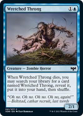 Wretched Throng 91/277 (Innistrad: Crimson Vow)  - Foil