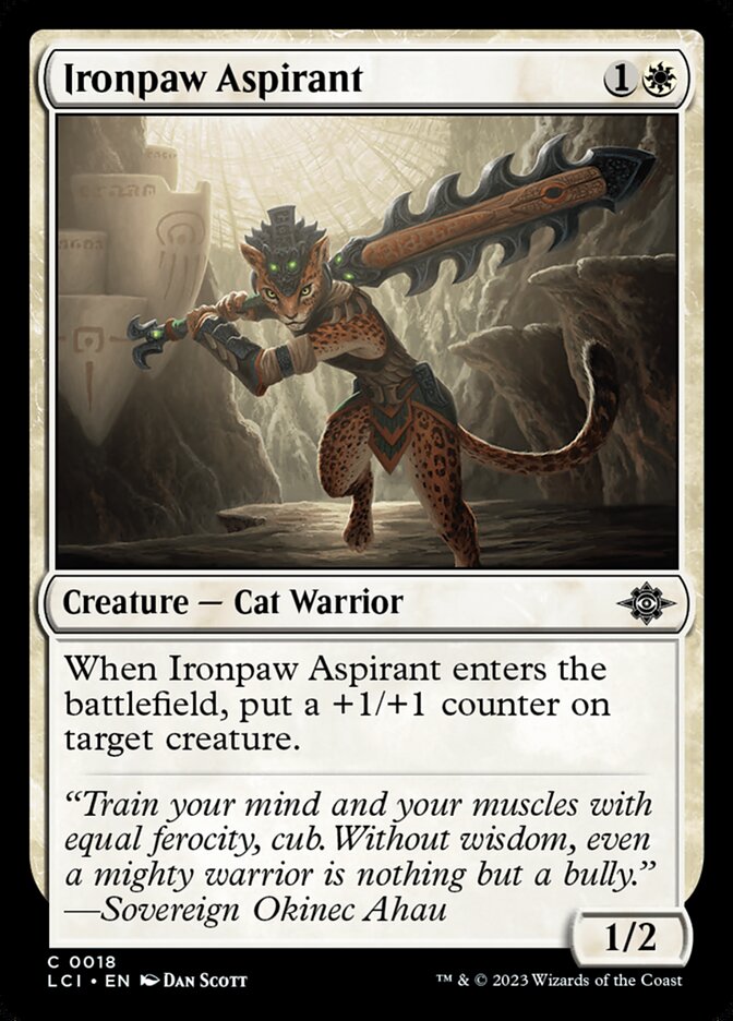 Ironpaw Aspirant 18/291 (The Lost Caverns of Ixalan)  - Foil