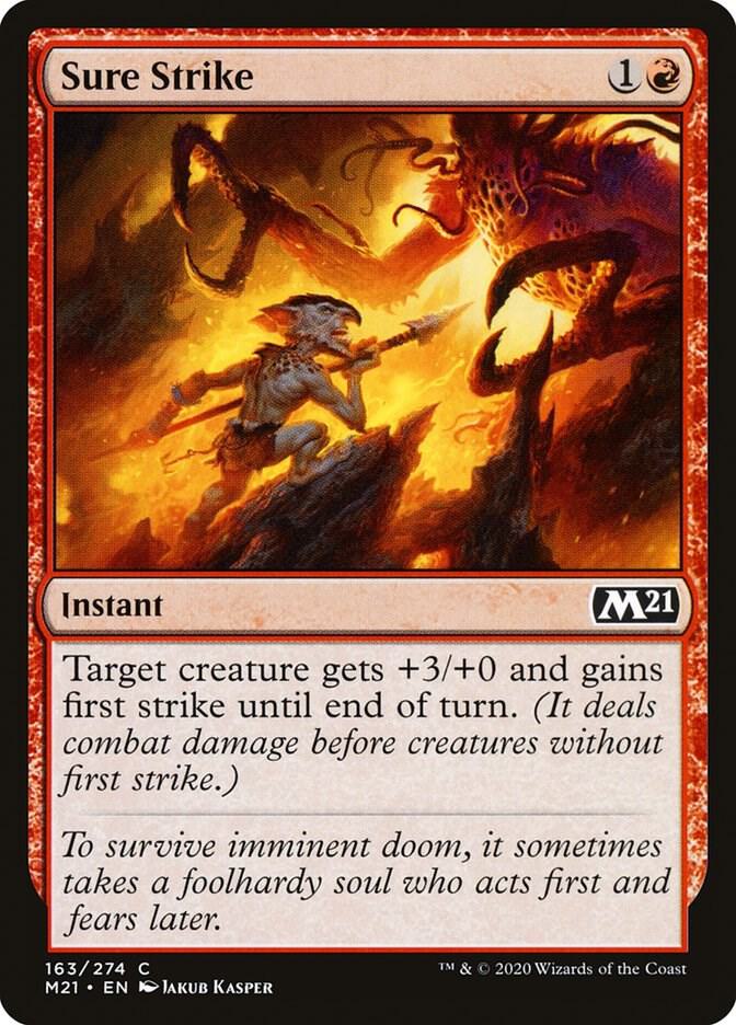 Sure Strike 163 (Core Set 2021)  - Foil