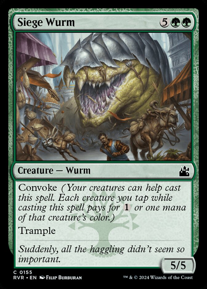 Siege Wurm 155/291 (Ravnica Remastered)  - Foil