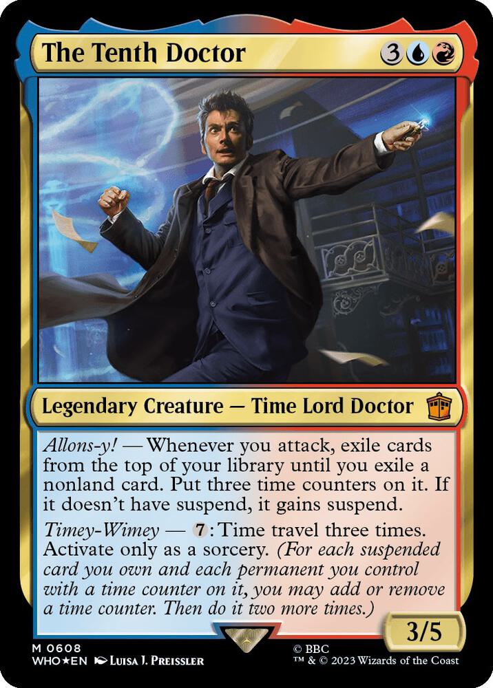 The Tenth Doctor 608/331 (Universes Beyond: Doctor Who)  - Surge Foil