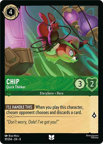 Chip - Quick Thinker (97/204) [Reign of Jafar]
