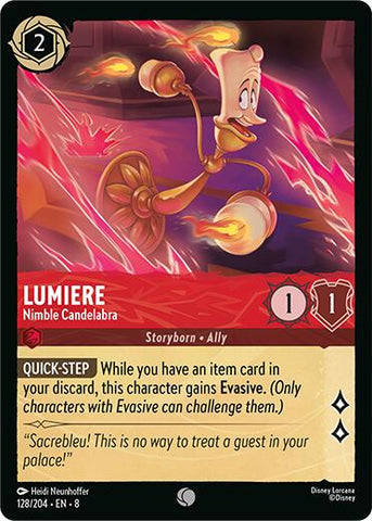 Lumiere - Nimble Candelabra (128/204) [Reign of Jafar]