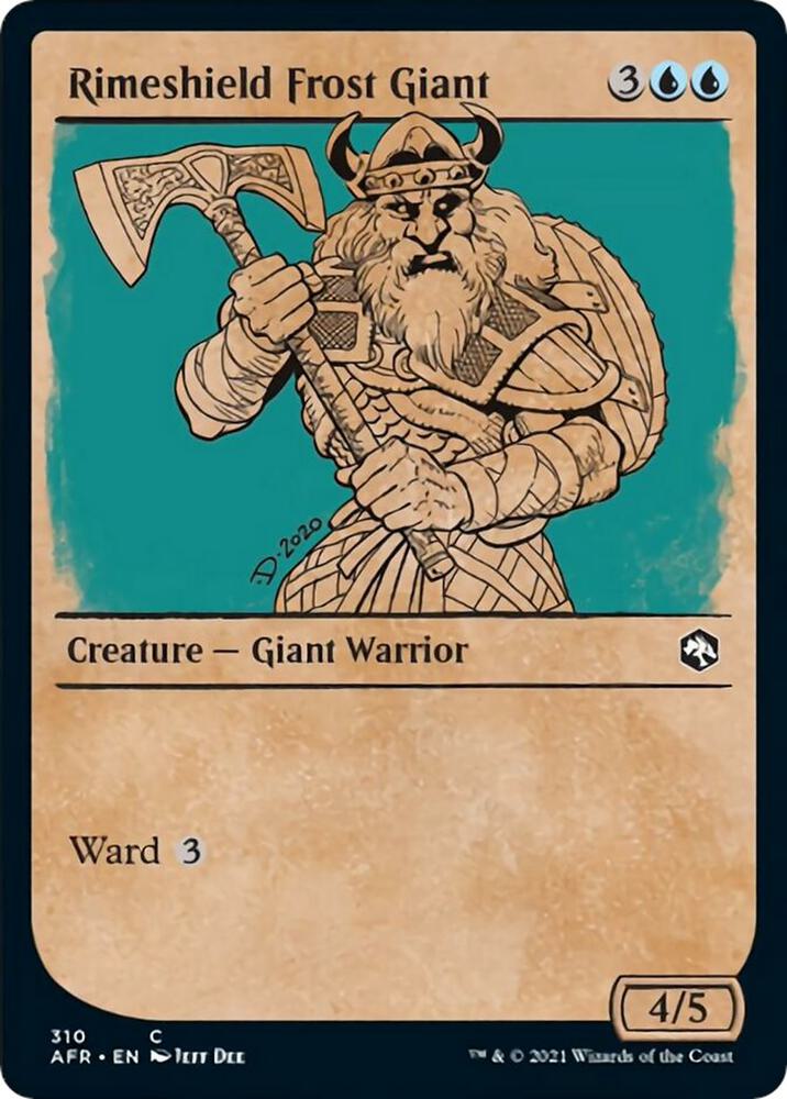 Rimeshield Frost Giant Showcase 310 (Adventures in the Forgotten Realms)  - Foil