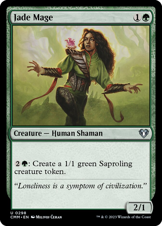 Jade Mage 298/451 (Commander Masters) 