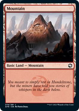 Mountain 274 274 (Adventures in the Forgotten Realms)  - Foil