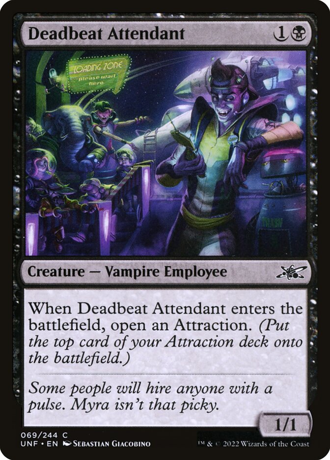 Deadbeat Attendant 69/244 (Unfinity) 
