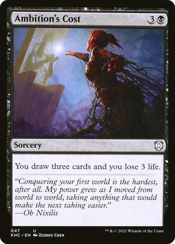 Ambition's Cost 47/1 (Commander: Kaldheim) 