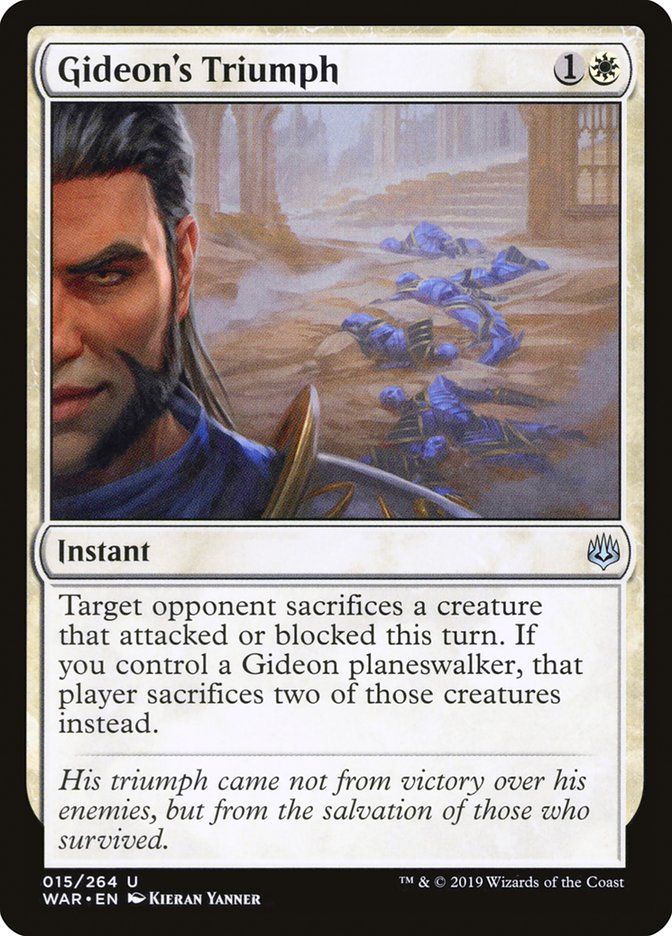 Gideon's Triumph 15/264 (War of the Spark)  - Foil