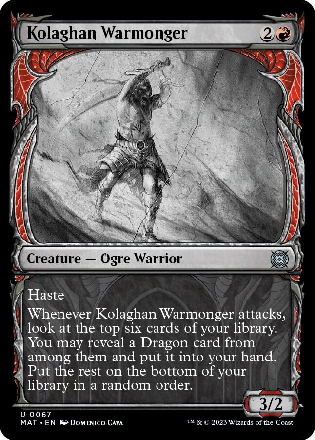 Kolaghan Warmonger 67/50 (March of the Machine: The Aftermath)  - Showcase