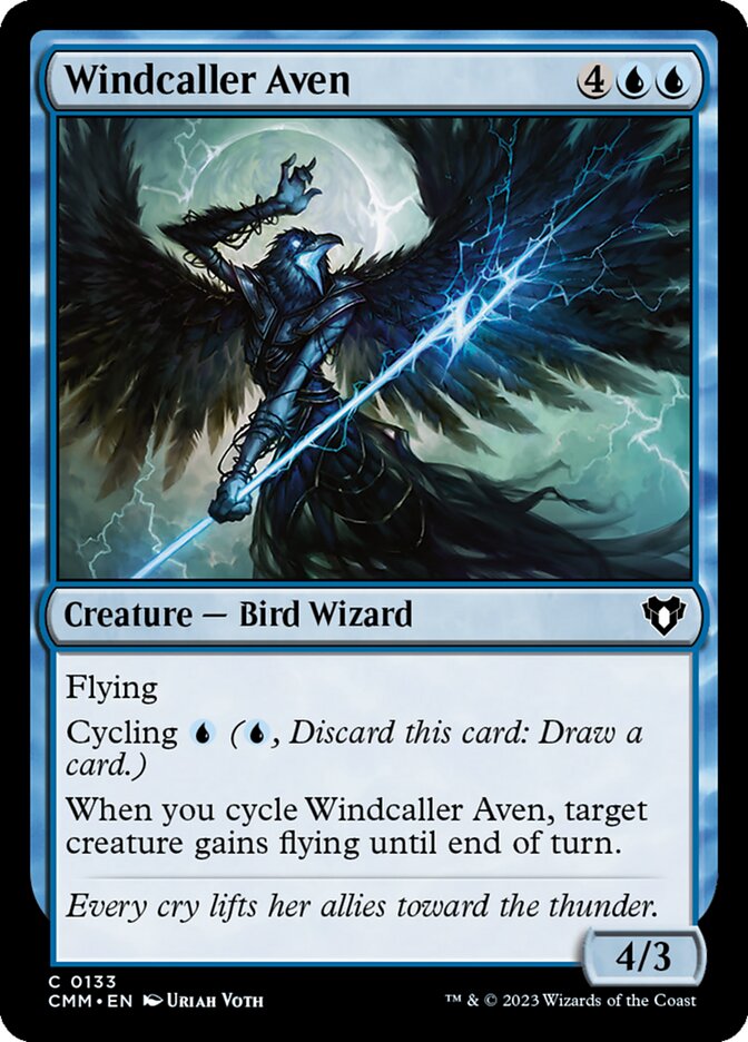 Windcaller Aven 133/451 (Commander Masters) 