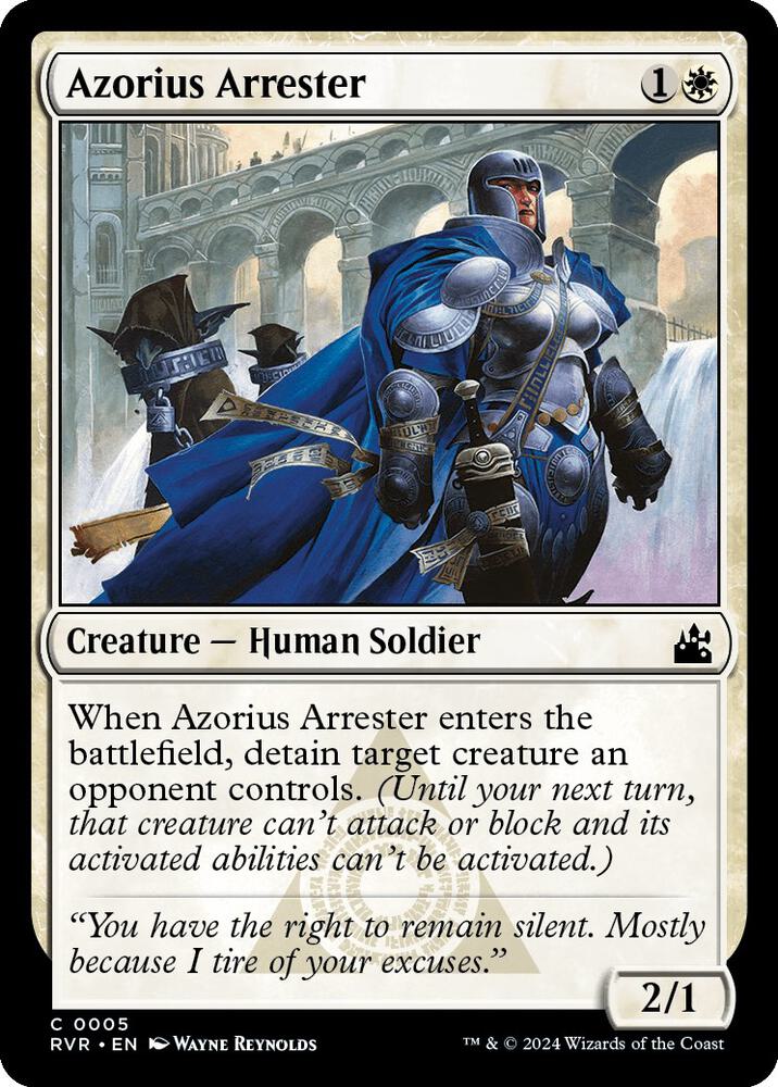Azorius Arrester 5/291 (Ravnica Remastered)  - Foil