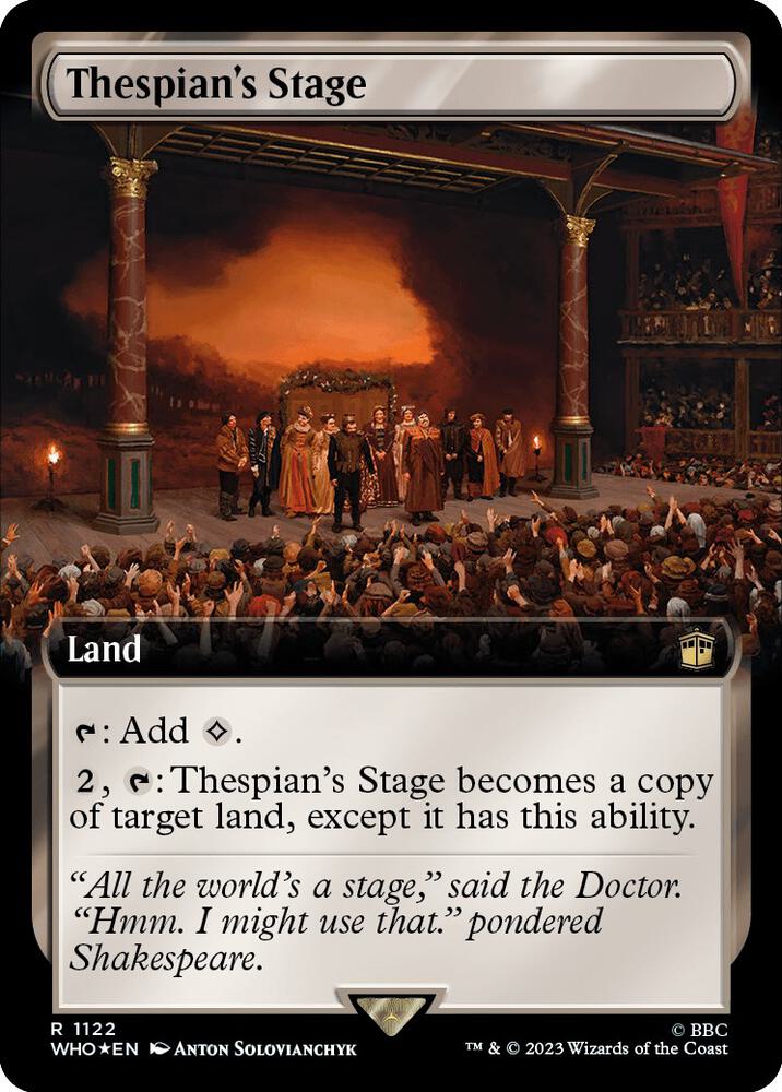 Thespian's Stage 1122/331 (Universes Beyond: Doctor Who)  - Extended Art Surge Foil