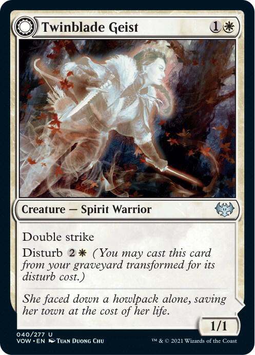 Twinblade Geist 40/277 (Innistrad: Crimson Vow) 