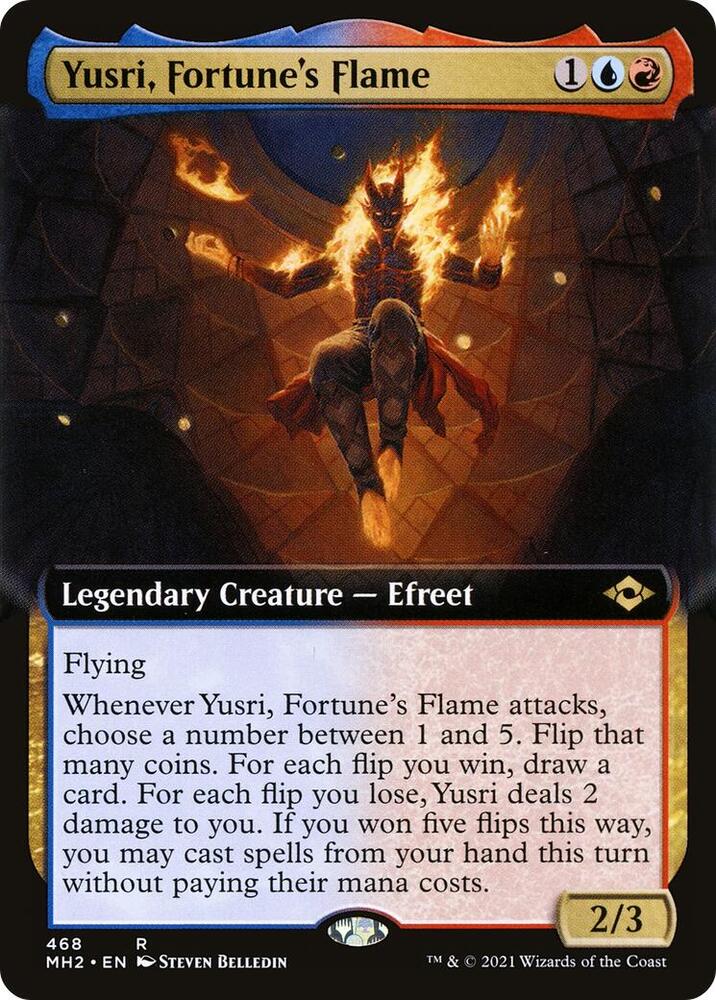 Yusri Fortunes Flame Extended Art 468 (Modern Horizons 2) 
