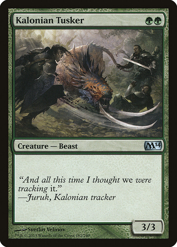 Kalonian Tusker 182/249 (Magic 2014 (M14)) 