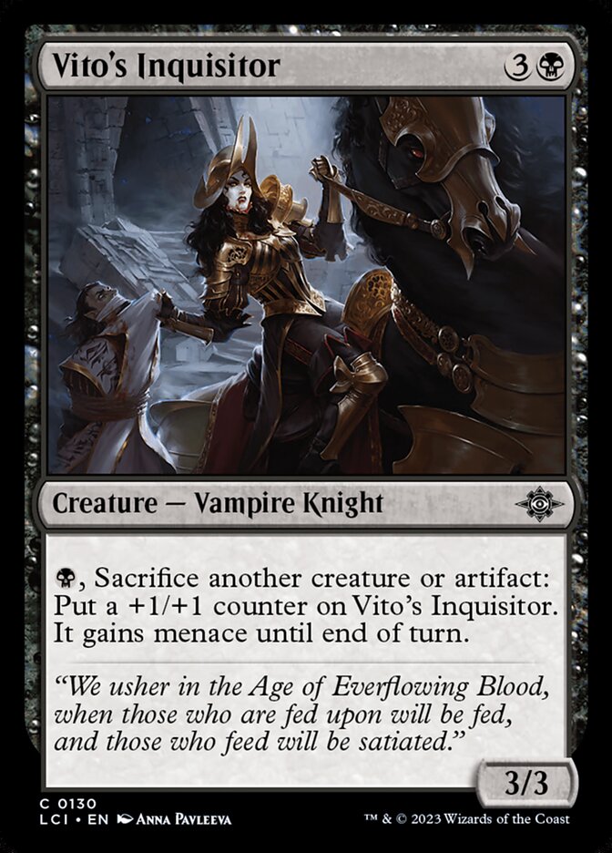 Vito's Inquisitor 130/291 (The Lost Caverns of Ixalan)  - Foil