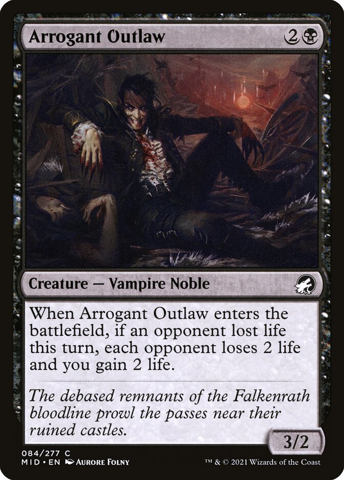 Arrogant Outlaw 84/277 (Innistrad: Midnight Hunt) 