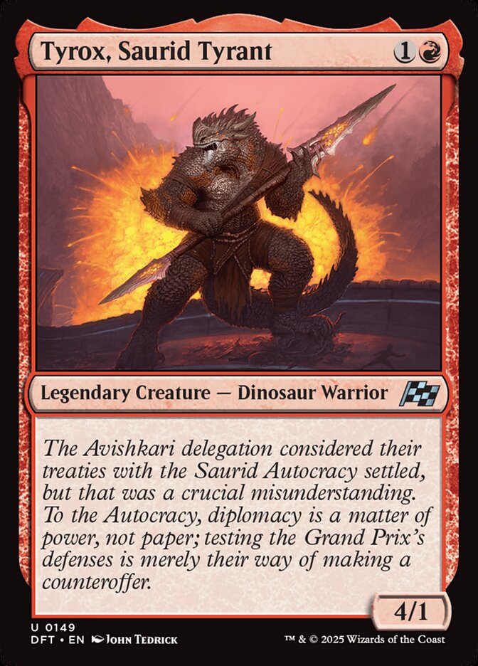 Tyrox, Saurid Tyrant 149/291 (Aetherdrift)  - Foil