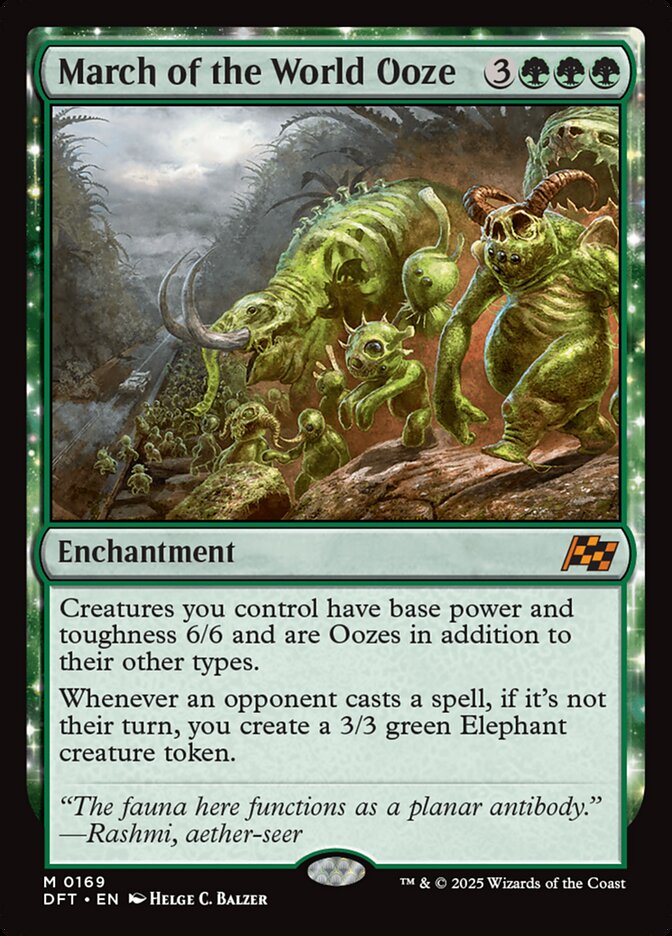 March of the World Ooze 169/291 (Aetherdrift)  - Foil