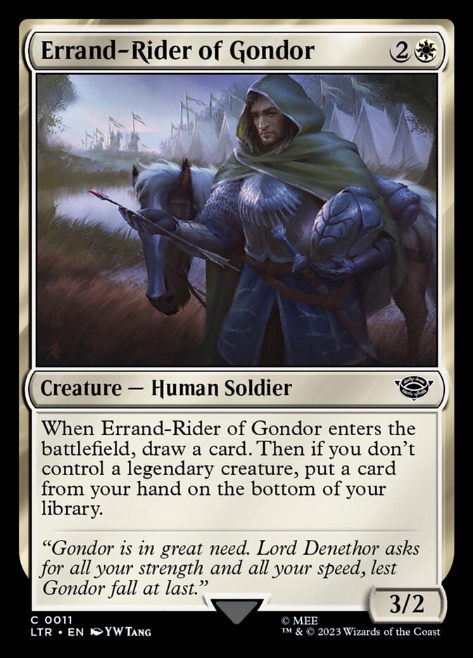 Errand-Rider of Gondor 11/281 (Universes Beyond: The Lord of the Rings: Tales of Middle-earth)  - Foil