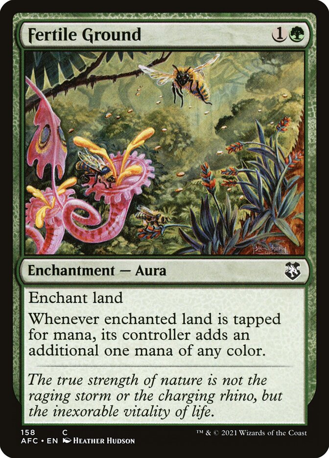 Fertile Ground 158/62 (Commander: Adventures in the Forgotten Realms) 