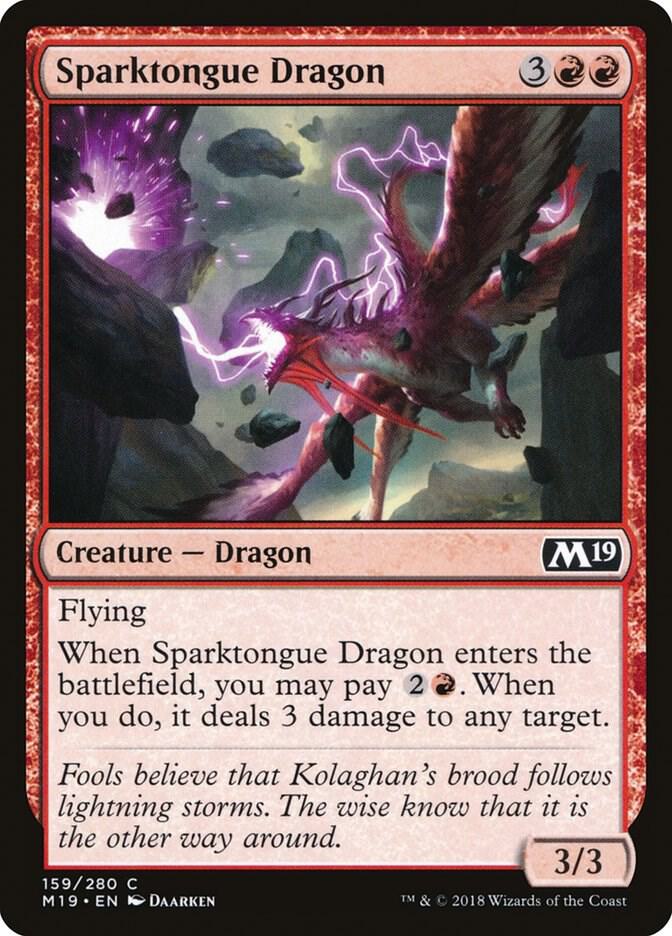 Sparktongue Dragon 159/280 (Core Set 2019) 