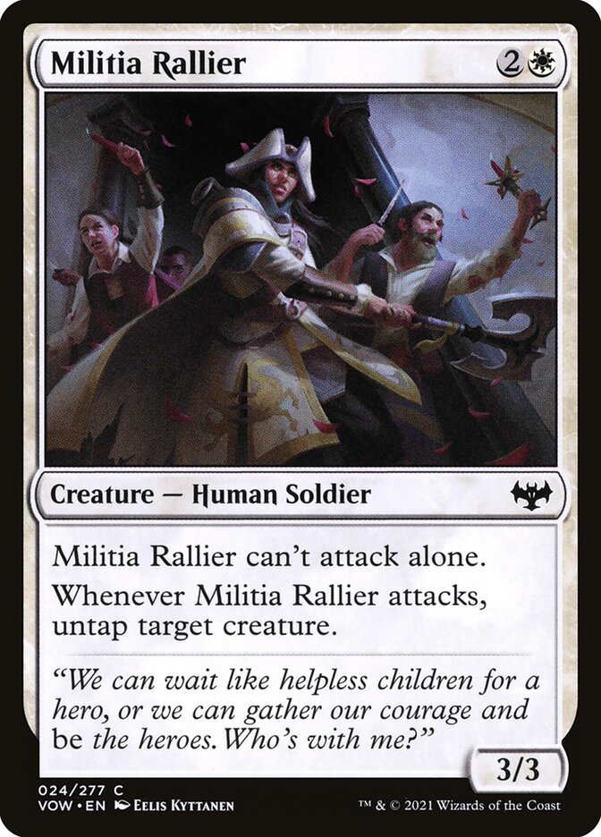 Militia Rallier 24/277 (Innistrad: Crimson Vow) 