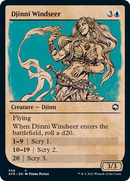 Djinni Windseer Showcase 306 (Adventures in the Forgotten Realms)  - Foil