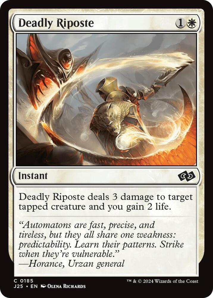 Deadly Riposte 185/779 (Foundations Jumpstart) 