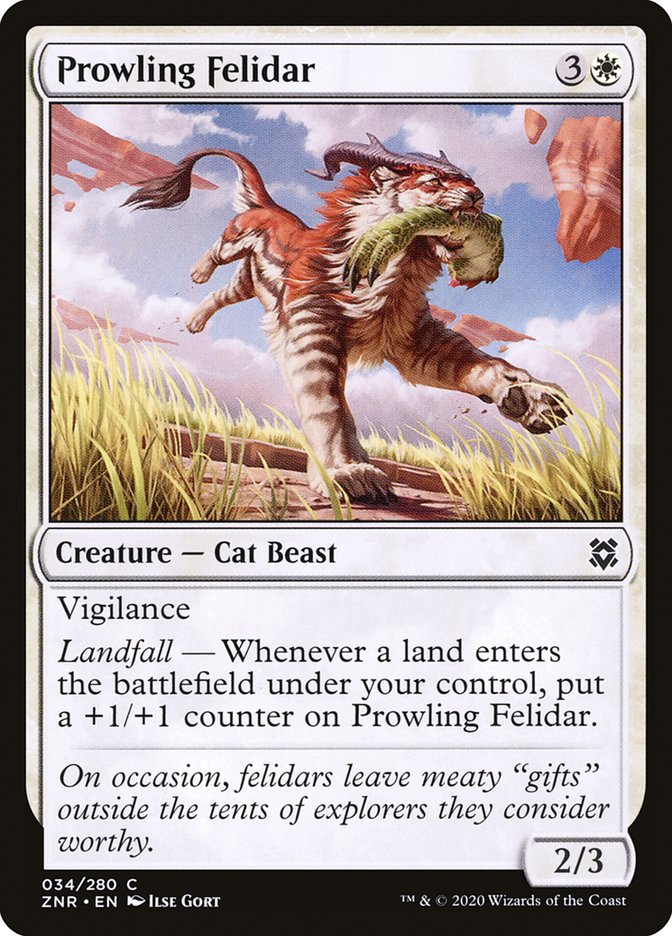 Prowling Felidar 34/280 (Zendikar Rising) 