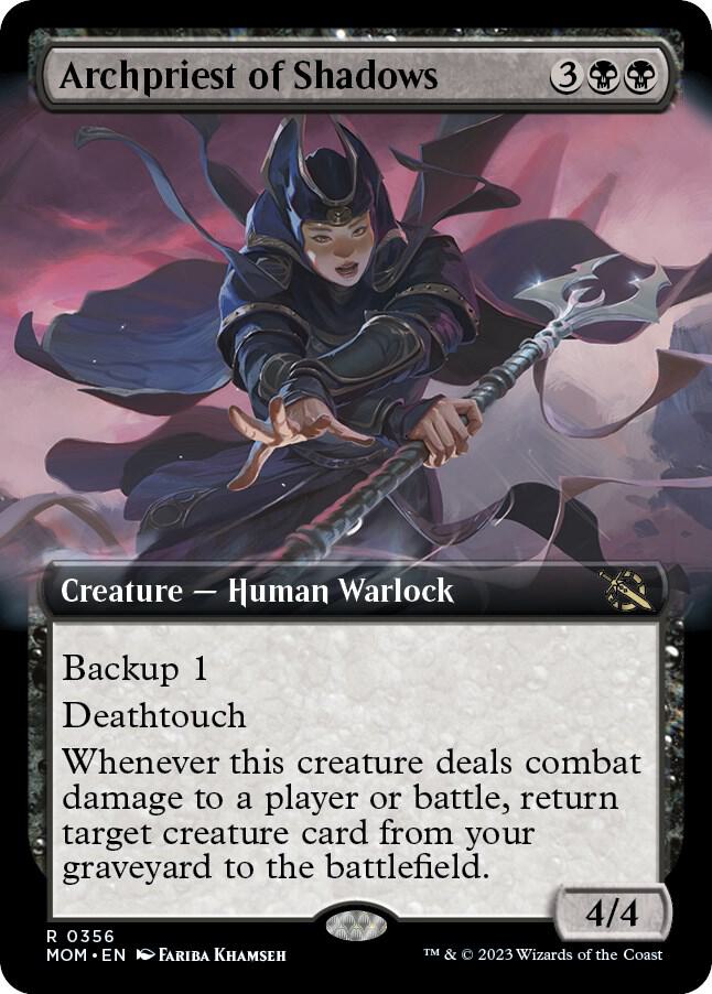 Archpriest of Shadows 356/291 (March of the Machine)  - Extended Art Foil