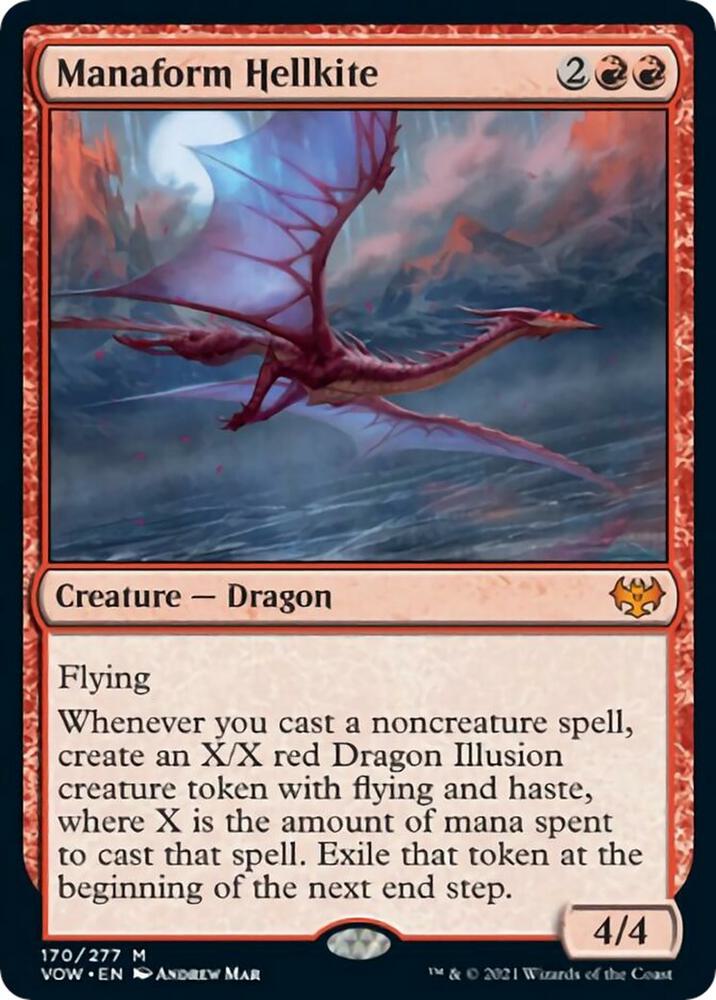 Manaform Hellkite 170/277 (Innistrad: Crimson Vow)  - Foil