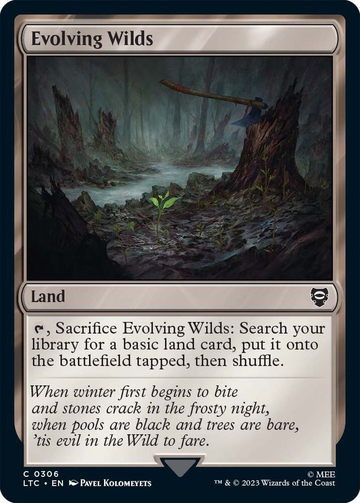 Evolving Wilds 306 (Commander: The Lord of the Rings: Tales of Middle-earth) 