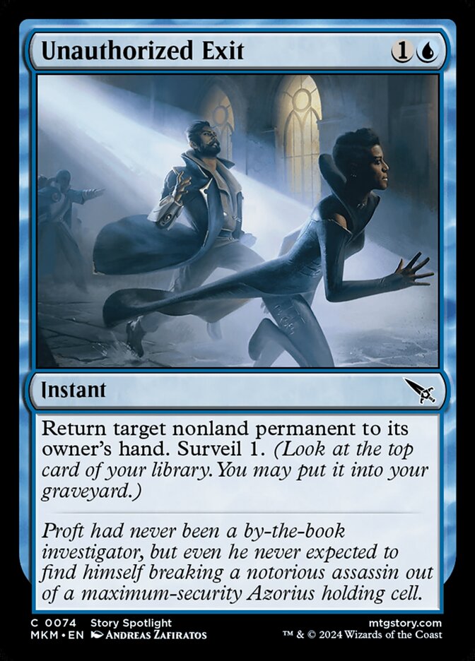 Unauthorized Exit 74 (Murders at Karlov Manor)  - Foil