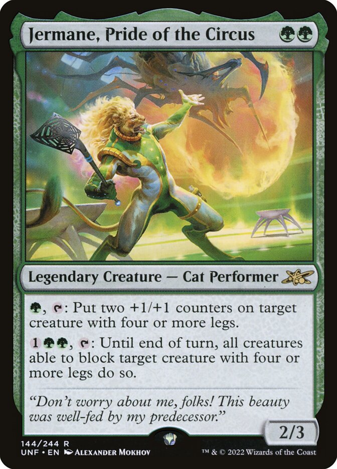 Jermane, Pride of the Circus 144/244 (Unfinity) 